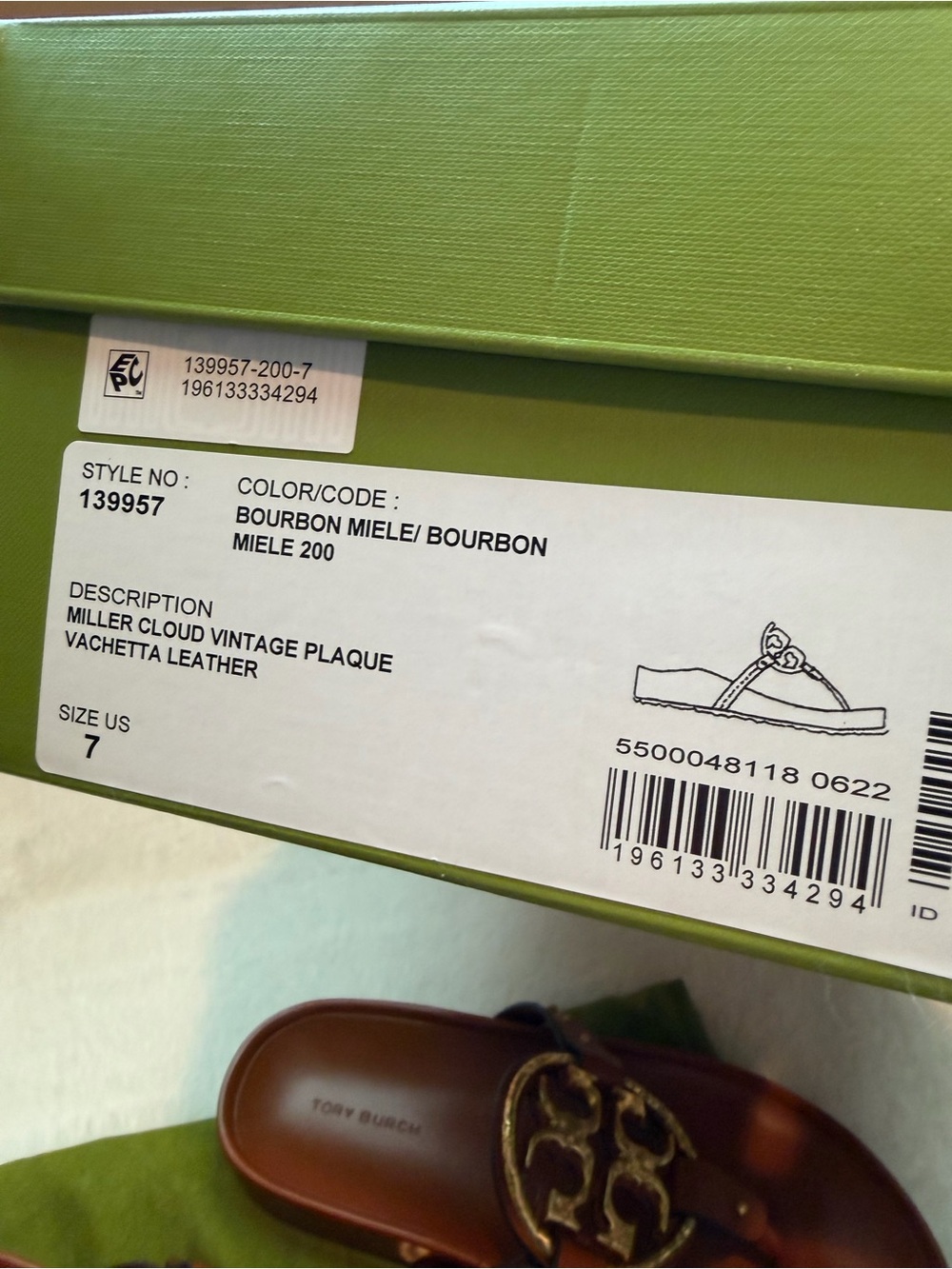 Tory Burch Miller Cloud Vintage Plaque Sandals - Picture 10 of 10
